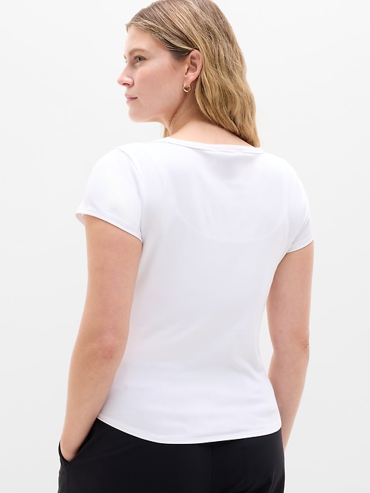 Image number 6 showing, Signature Rib Scoop Tee