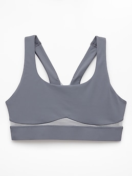 Athleta Interval Mesh Sports Bra A-C - Gray (Slate) - 844868002