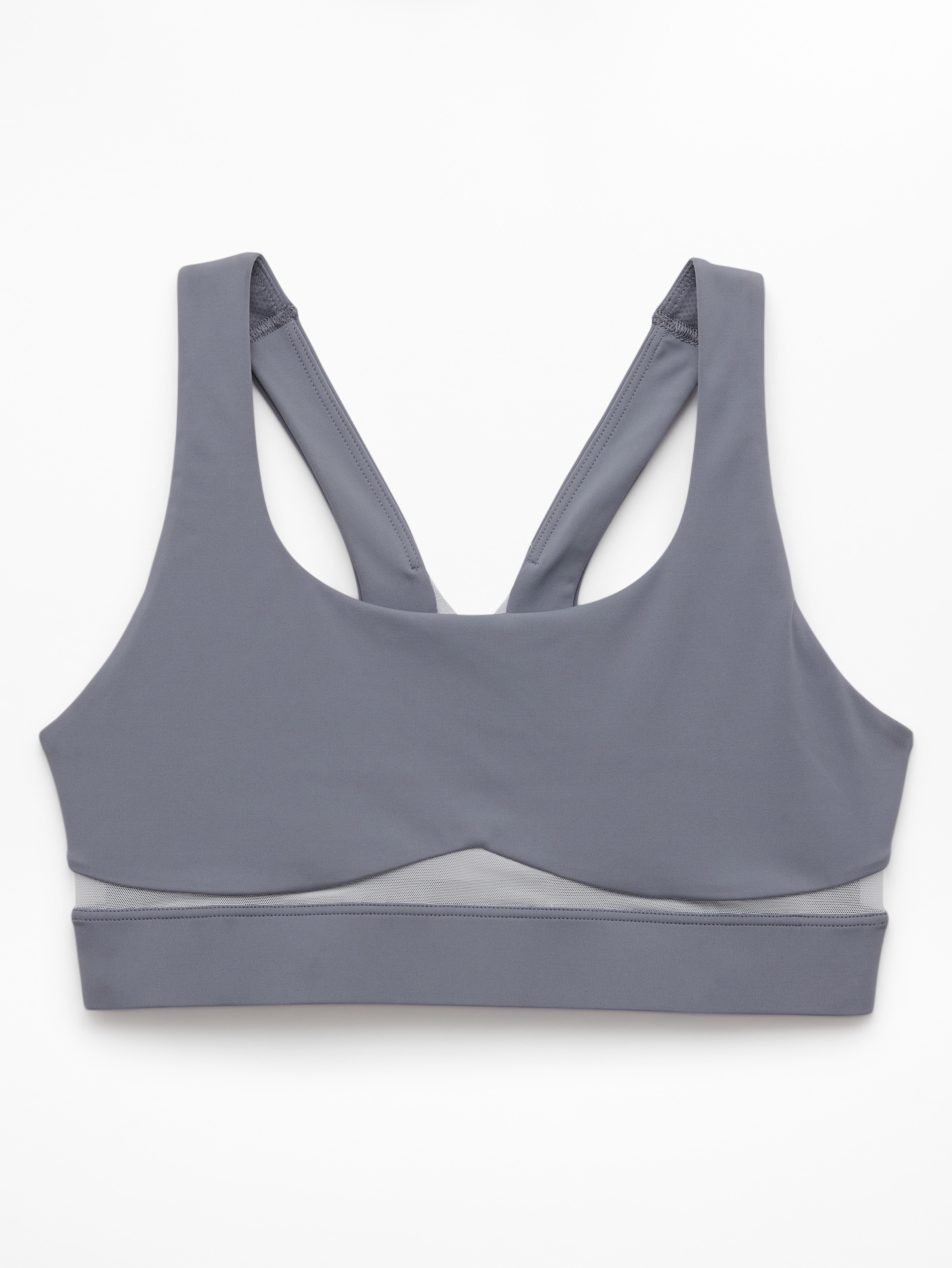 Athleta Interval Mesh Sports Bra A-C - Gray (Slate) - 844868002