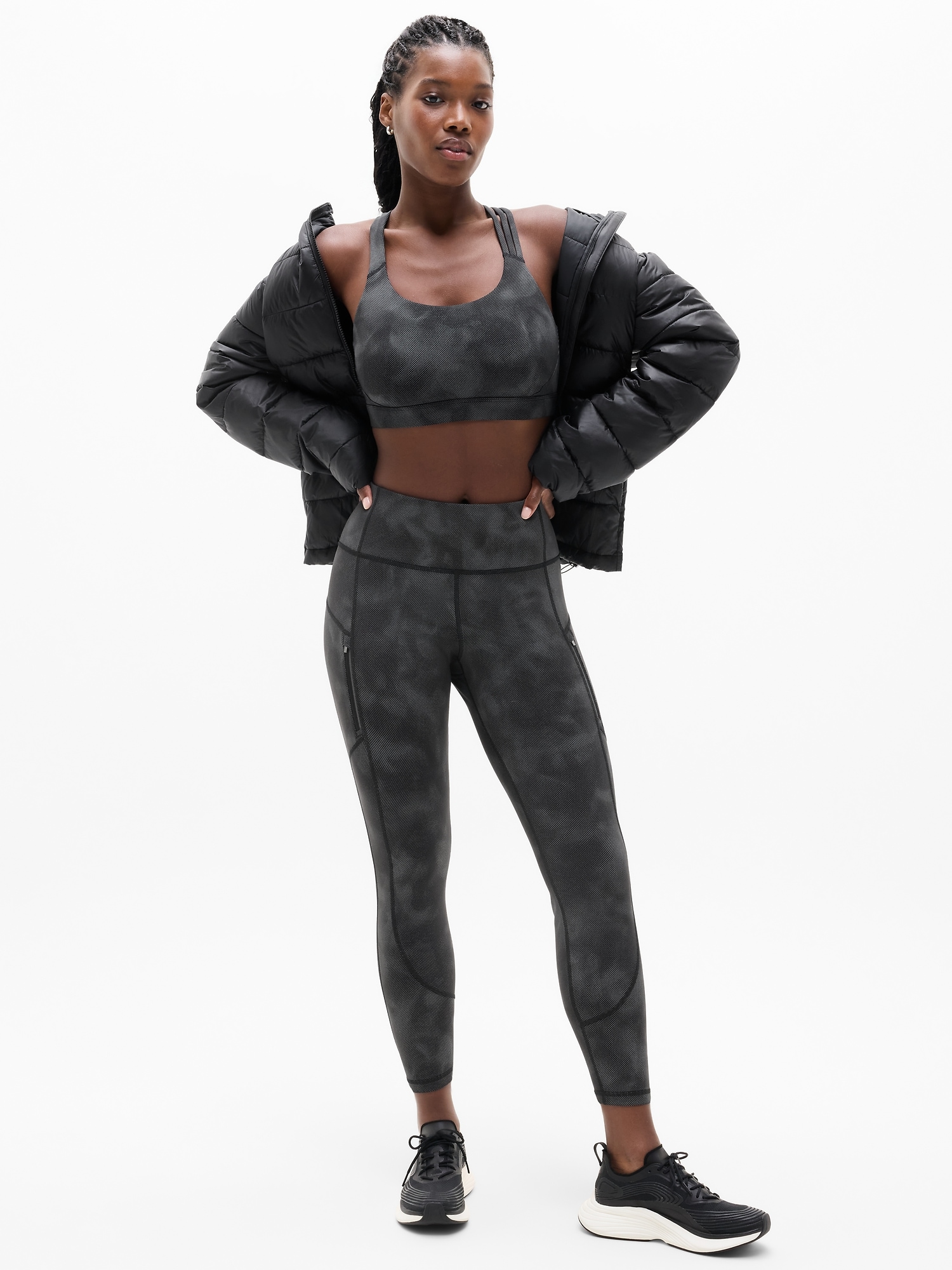 Rainier High Rise Reflective Print Legging