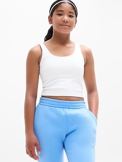 Athleta Girl Rise Above Rib Crop Tank