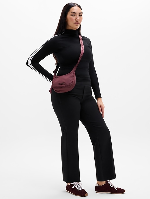 Image number 2 showing, Renew Seamless Mock Neck Stripe Logo Top