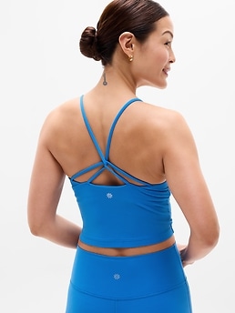 Transcend Thin Strap Crop Bra - Blue - image 3