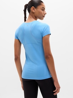 Momentum Seamless Tee - Blue - image 3