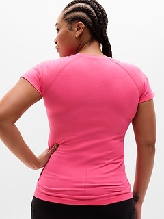 Athleta Momentum Flex Tee - Pink (Cerise Heather)