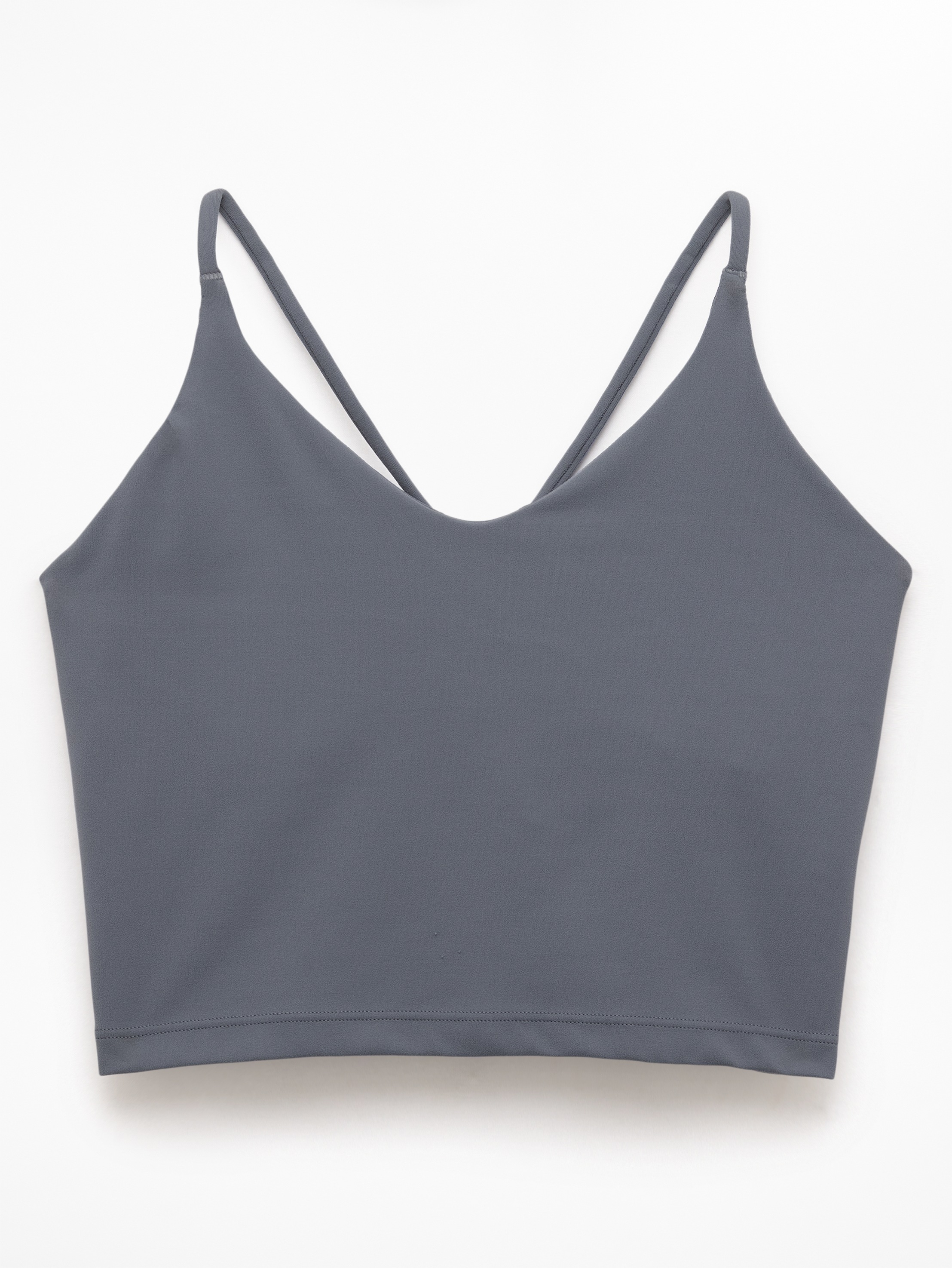 Athleta Transcend Thin Strap Crop Bra - Gray (Slate)