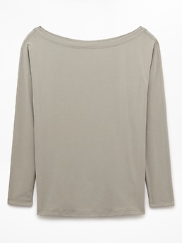Athleta Move With Ease Off The Shoulder Top - Green (Willow)