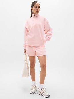 Forever Fleece 1/4 Zip Sweatshirt - Pink - image 2