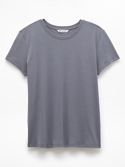 Athleta Favorite Cotton Classic Tee - Gray (Slate)