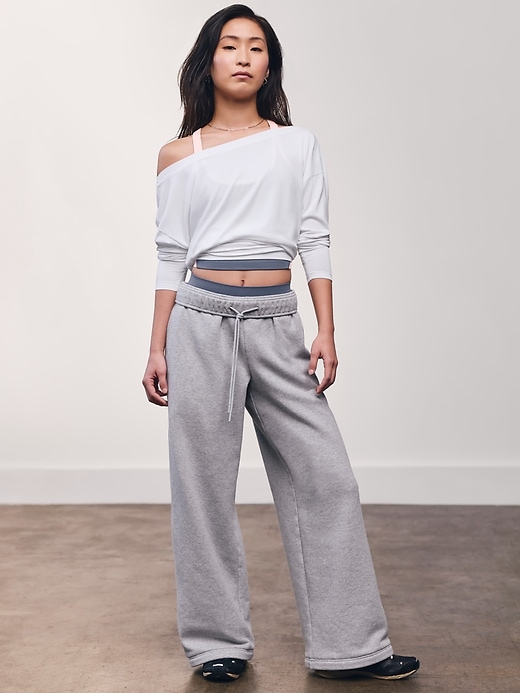 Image number 7 showing, Forever Fleece Wide Leg