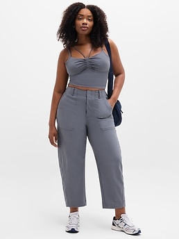 Skyline High Rise Barrel Leg Pant - Gray - image 4