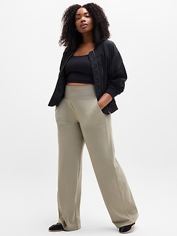 Venice High Rise Wide Leg Pant - Green - image 4