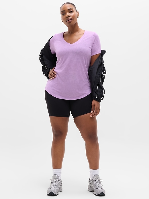 Image number 5 showing, Breezy Scoop V-Neck Tee
