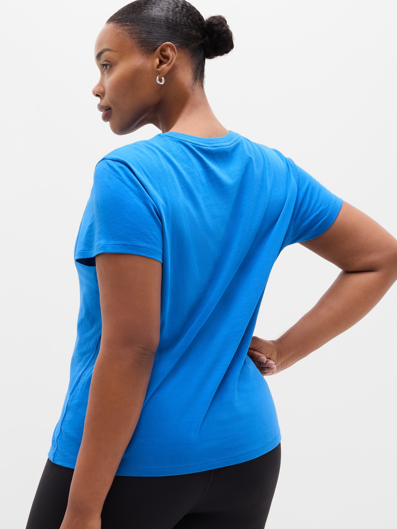 Athleta Favorite Cotton Classic Tee - Blue (Breaker)