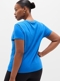 Athleta Favorite Cotton Classic Tee - Blue (Breaker)