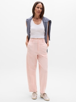 Skyline High Rise Barrel Leg Pant - Pink - image 2