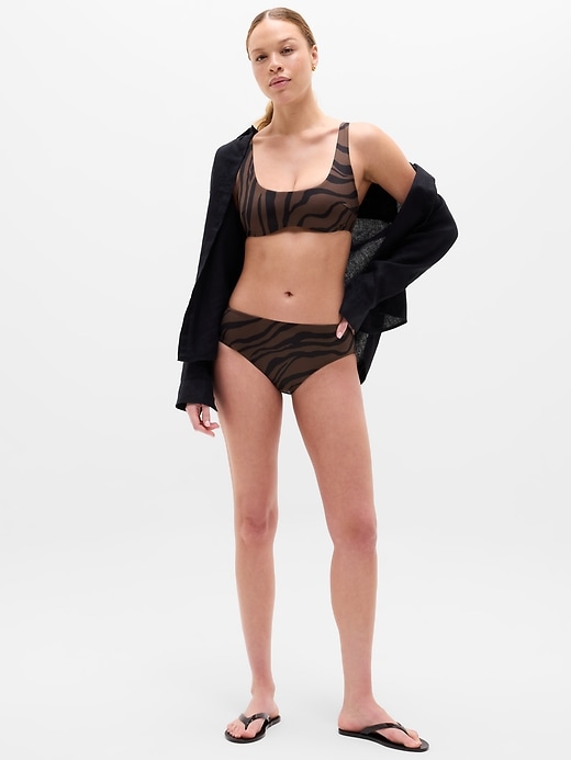 Image number 2 showing, High Waist Cheeky Swim Bottom