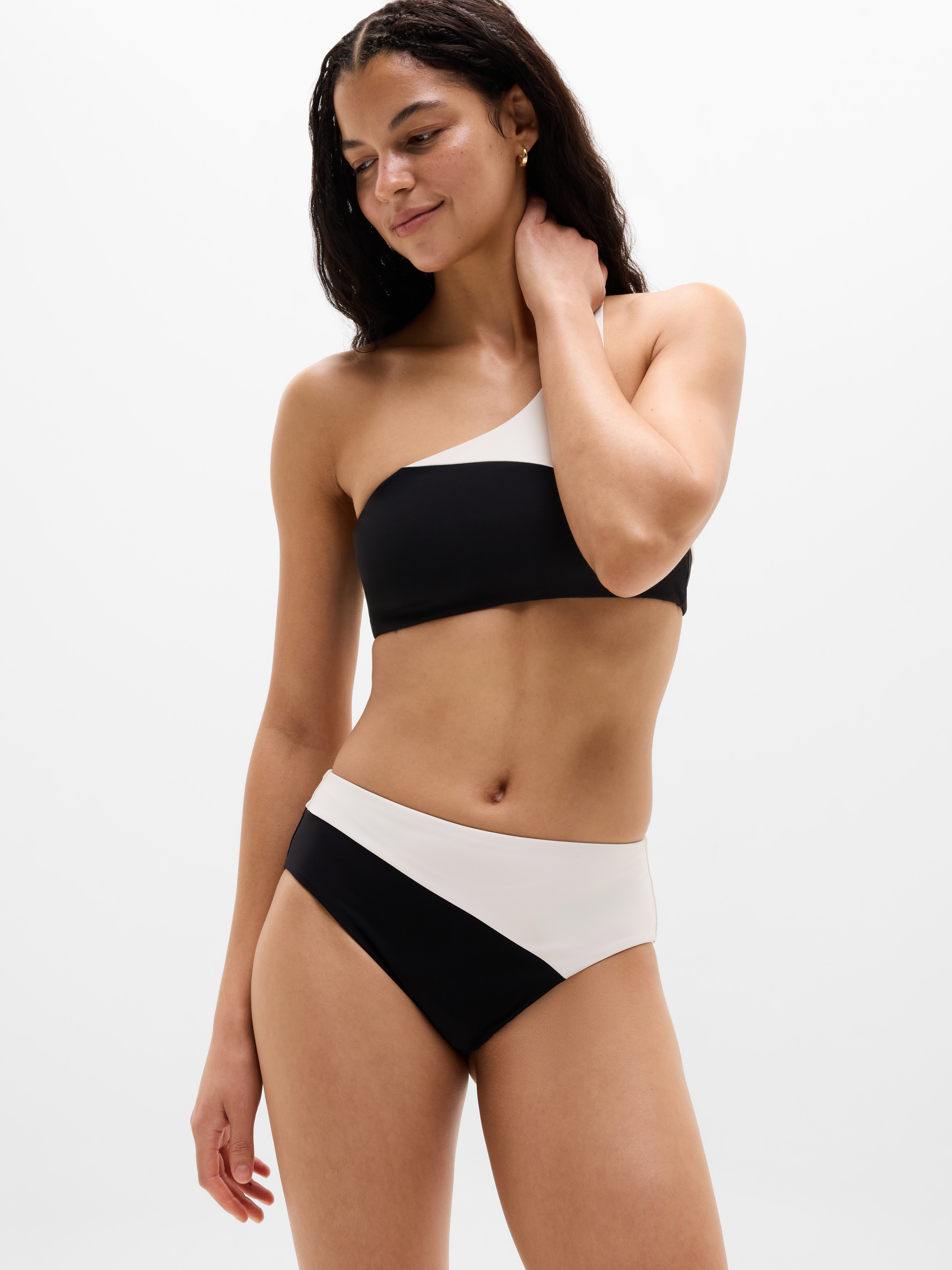 High Waist Cheeky Swim Bottom