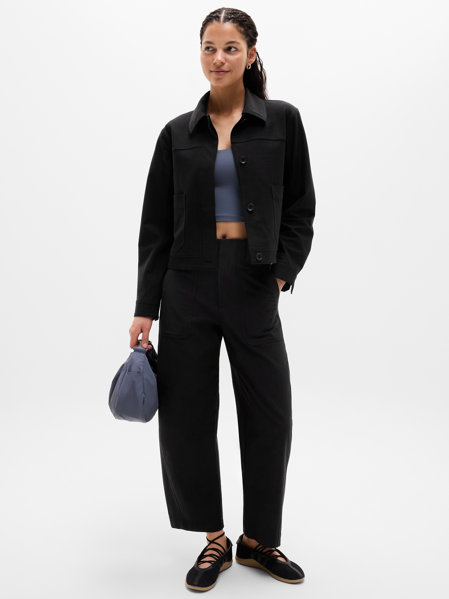 Женская куртка Athleta Skyline Chore, цвет: Чёрный — фото 2