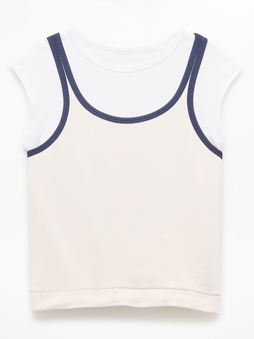 Image number 5 showing, Athleta Girl Rise Above Rib Double Up Tee