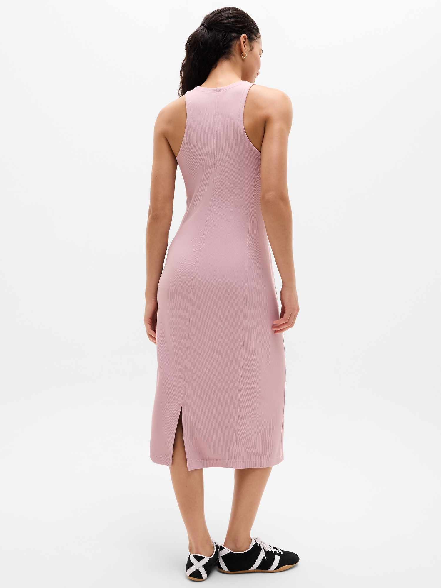 Seasoft Rib Midi Tank Dress