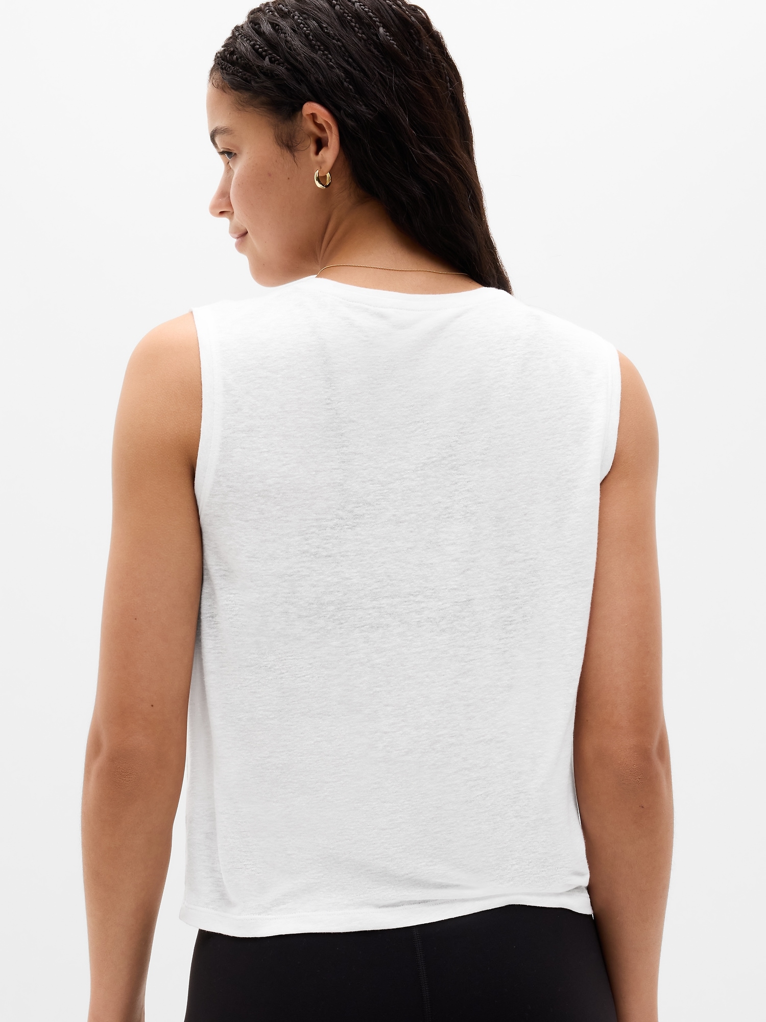 Getaway Linen Blend Muscle Tank