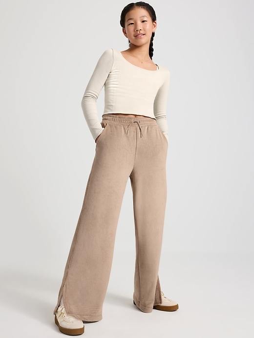 Image number 2 showing, Athleta Girl Cozy Rib Wide Leg Pant