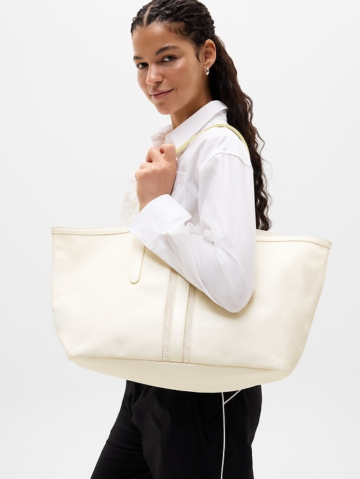 Image number 2 showing, Coated Canvas Carry All Tote
