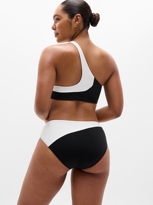 Image number 5 showing, High Waist Cheeky Colorblock Swim Bottom