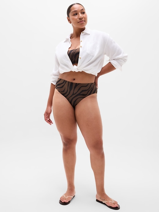 Image number 4 showing, High Waist Cheeky Swim Bottom