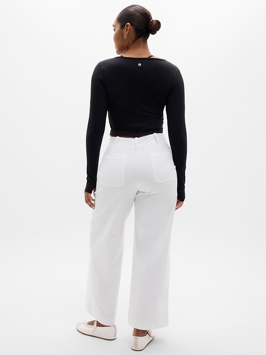 Image number 6 showing, Skyline Mid Rise Wide Leg Pant