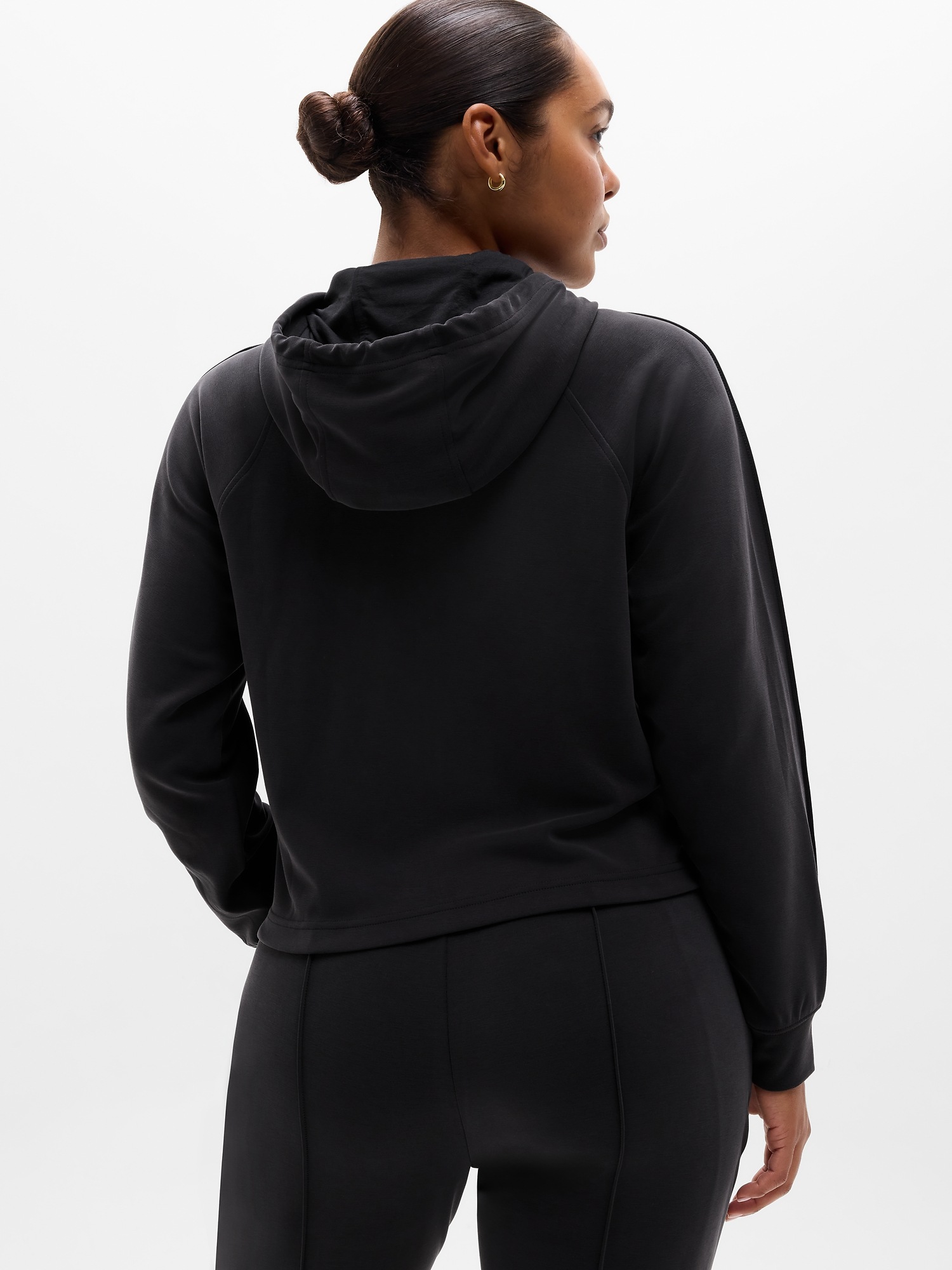 Женские куртки Athleta Seasoft Full Zip, цвет: Чёрный — фото 5