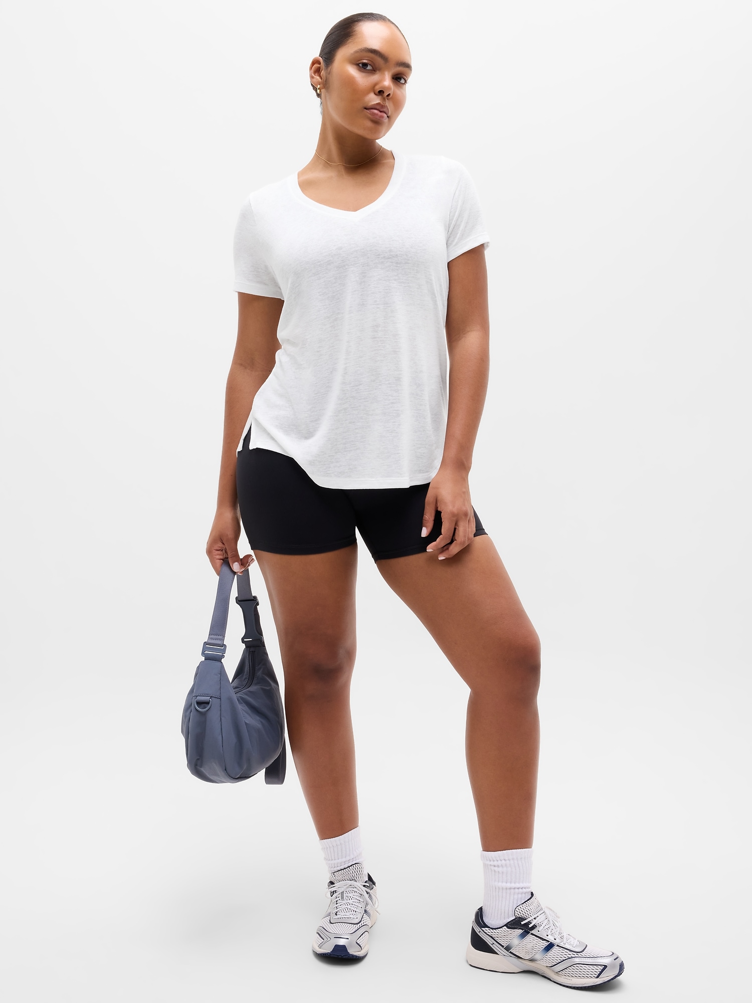 Breezy Scoop V-Neck Tee