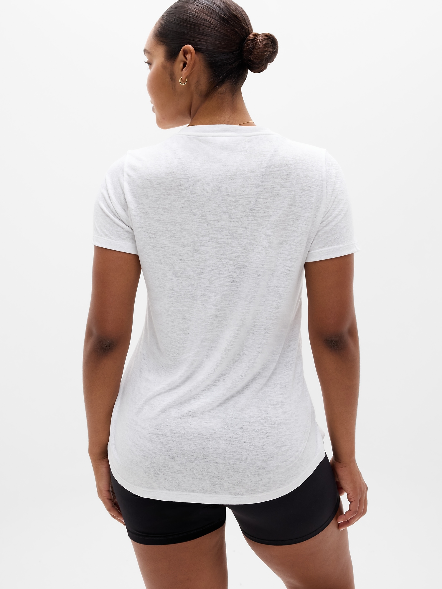 Breezy Scoop V-Neck Tee