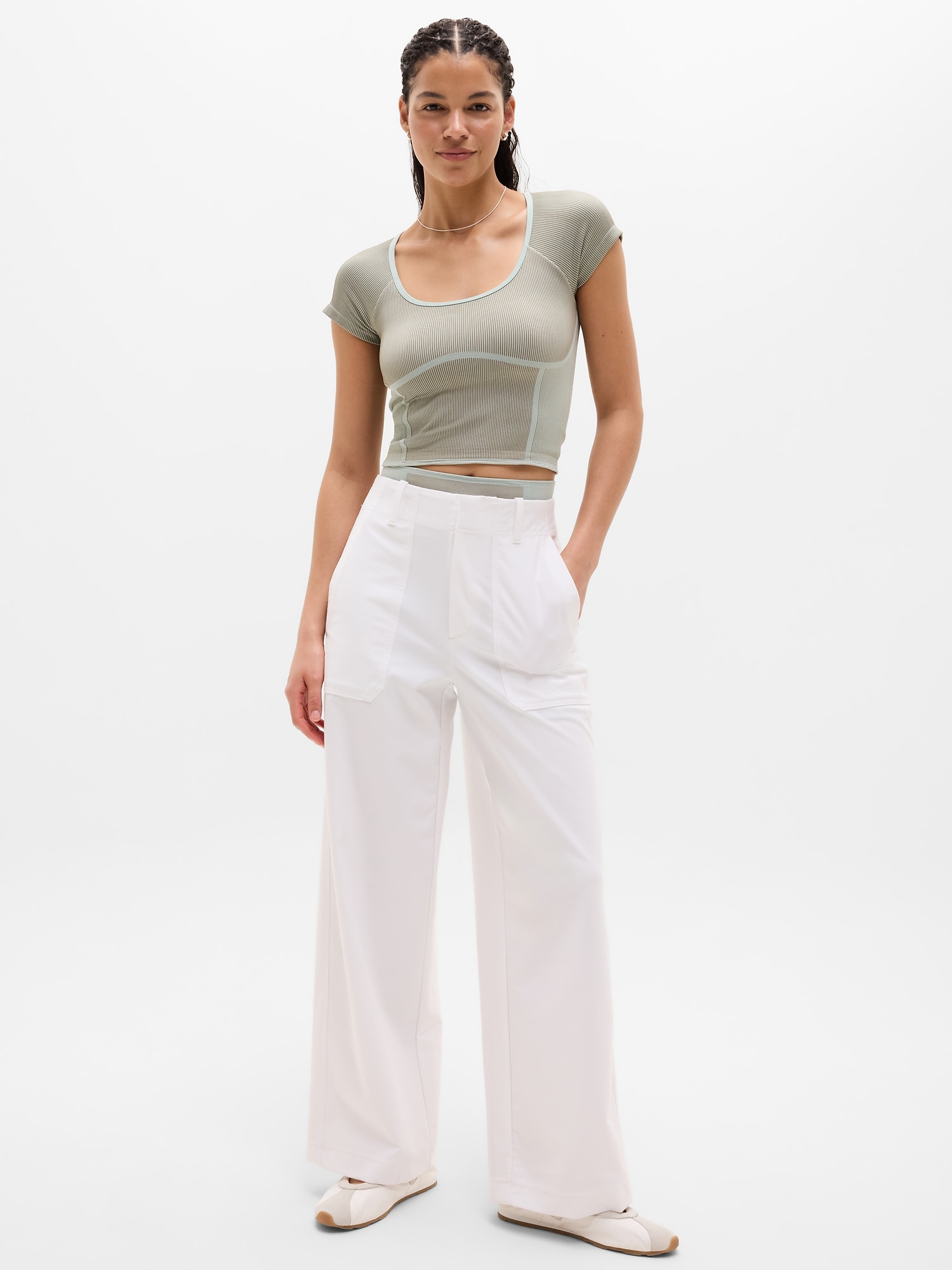 Recharge Seamless Open Back Tee