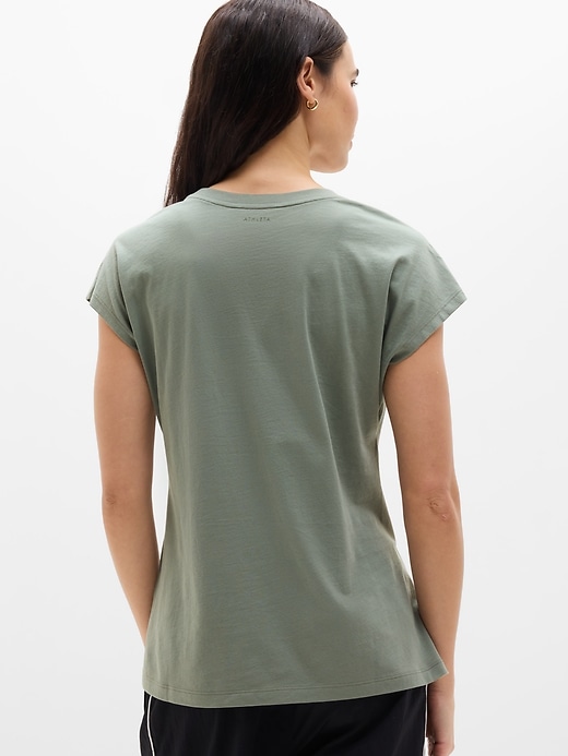 Image number 3 showing, Favorite Cotton Dolman Tee