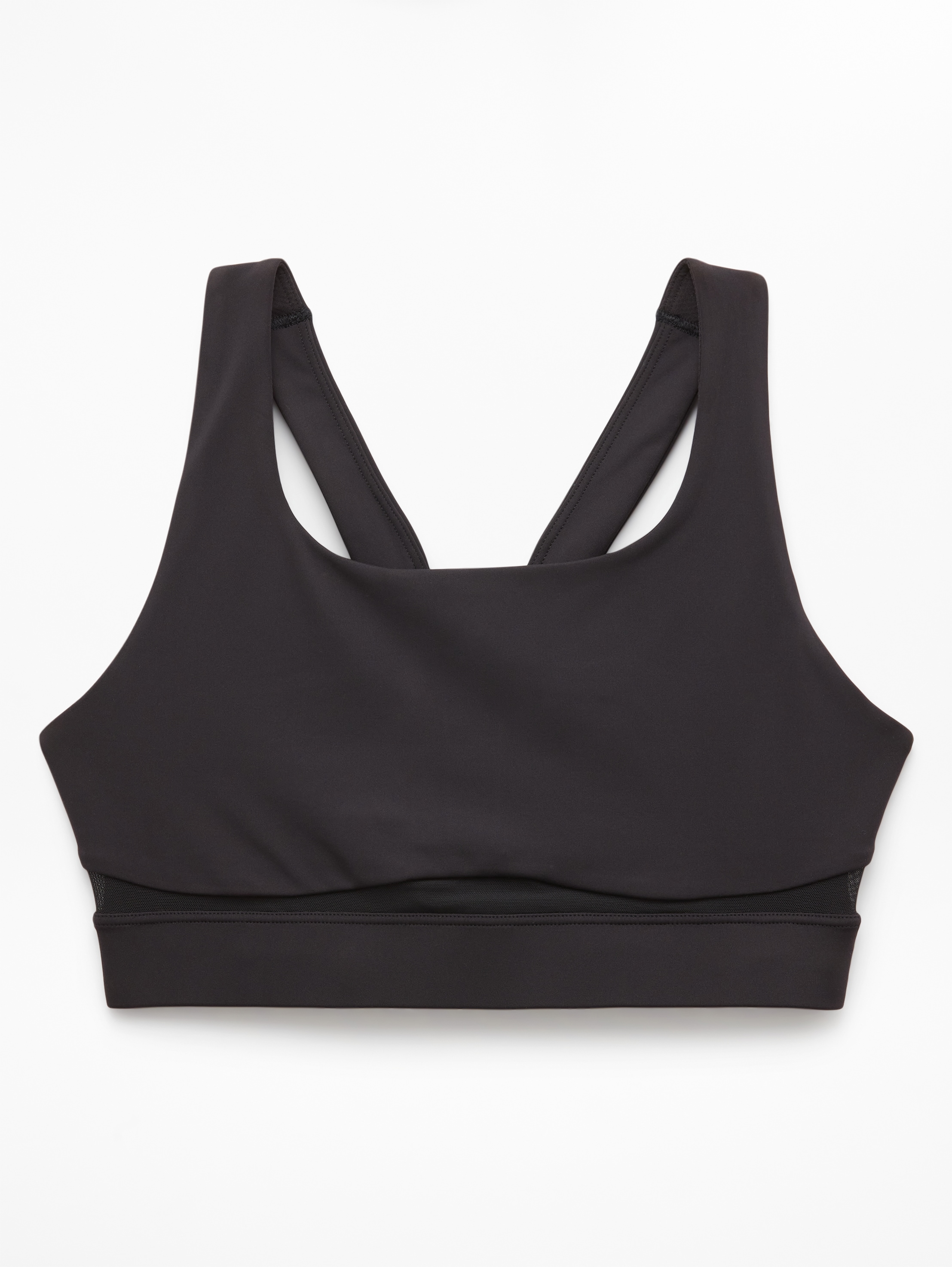 Athleta Interval Mesh Sports Bra A-C - Black (Black) - 844869002