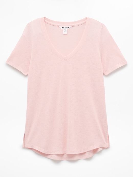 Image number 7 showing, Breezy Scoop V-Neck Tee