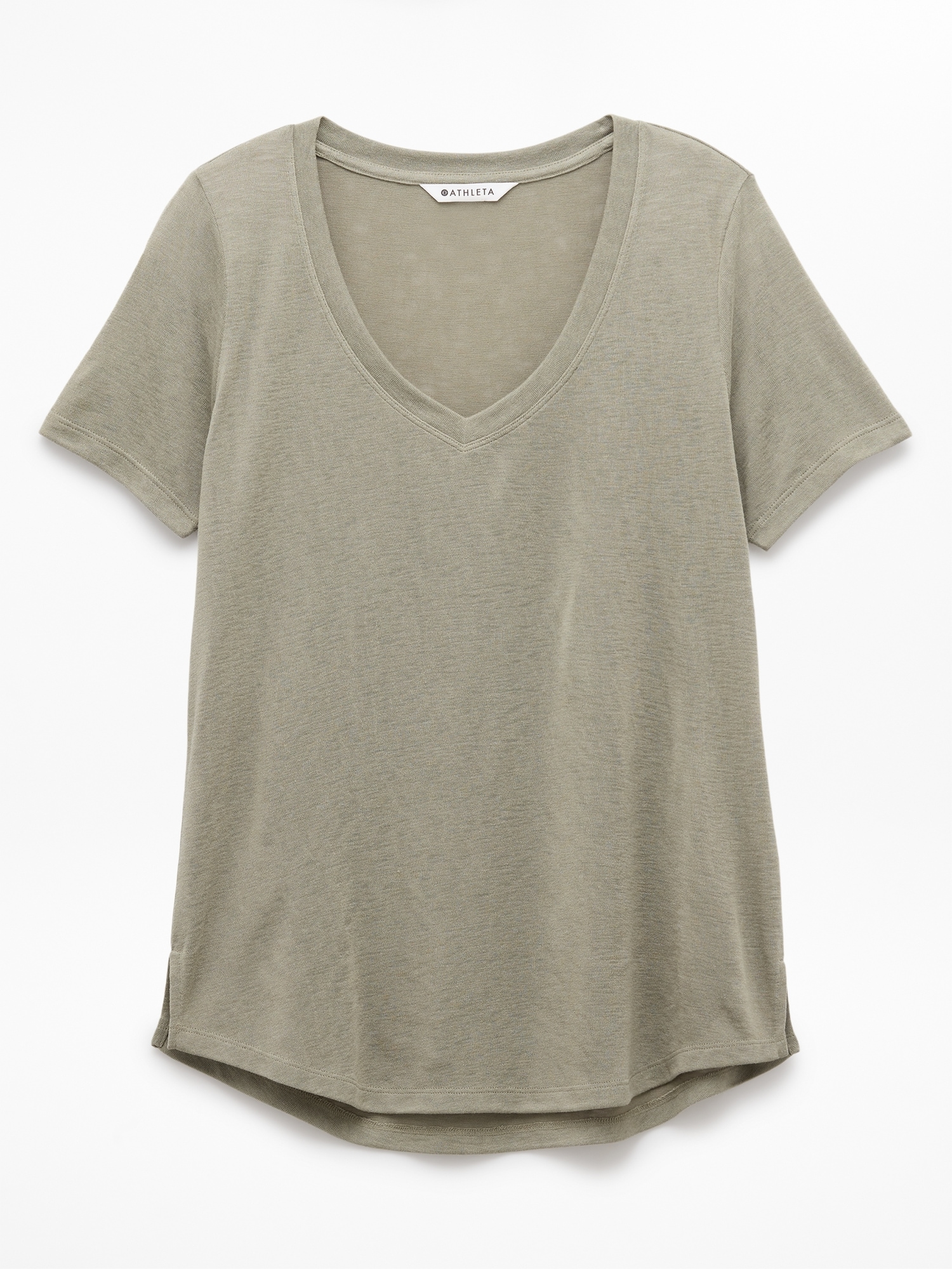 Breezy Scoop V-Neck Tee