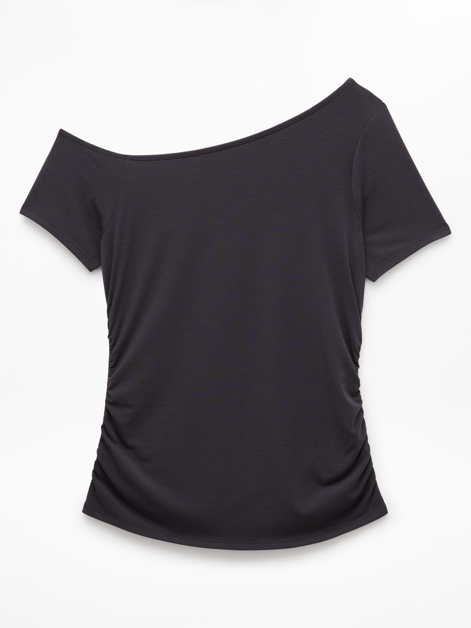 Женская футболка Athleta Move With Ease One Shoulder, цвет: Чёрный — фото 6