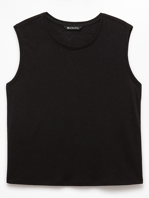 Image number 6 showing, Getaway Linen Blend Muscle Tank