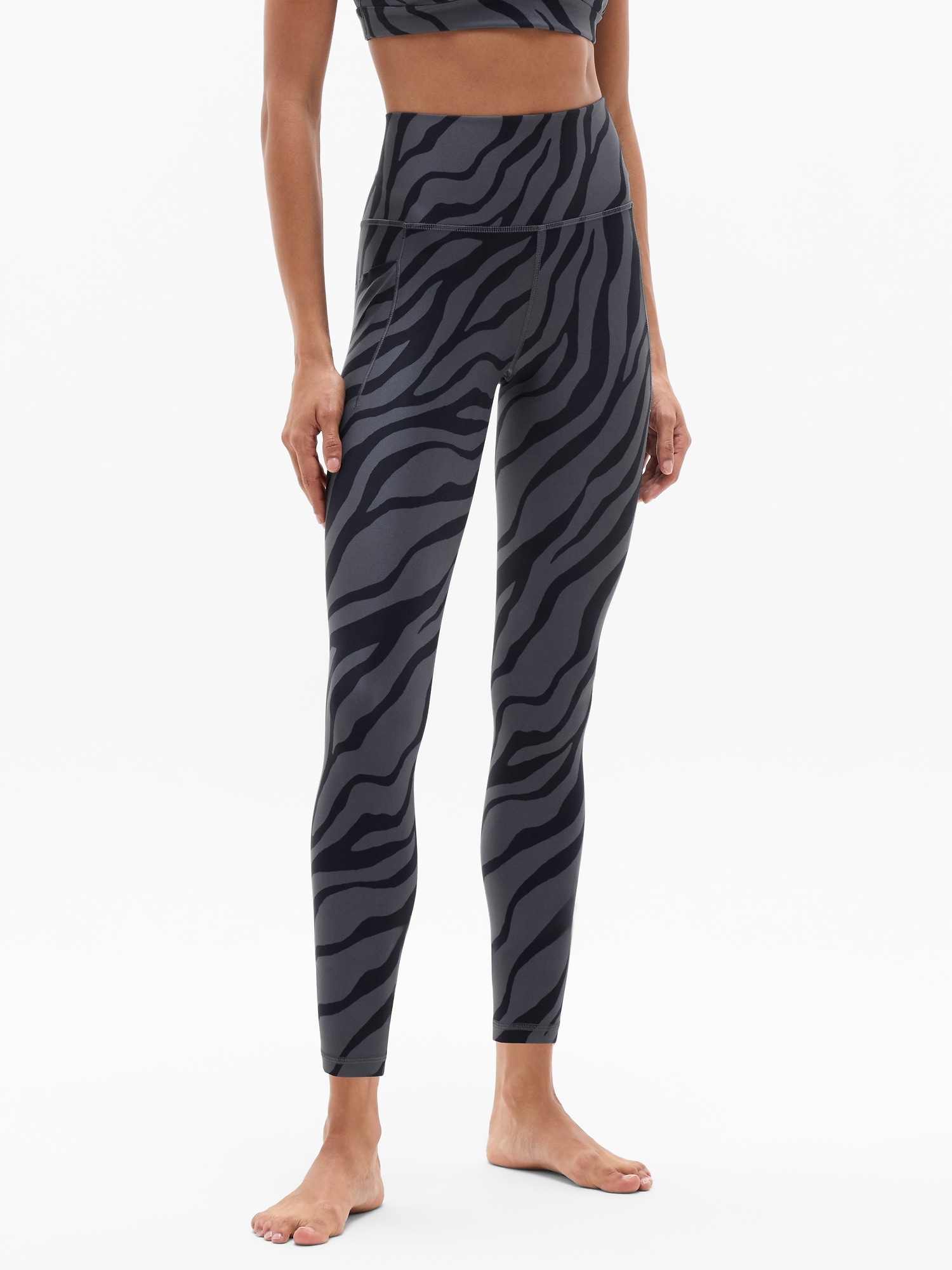Salutation Stash High Rise 7/8 Legging - Gray