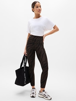 Salutation Stash High Rise 7/8 Legging - Brown - image 2