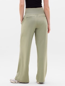Venice High Rise Wide Leg Pant - Green - image 3