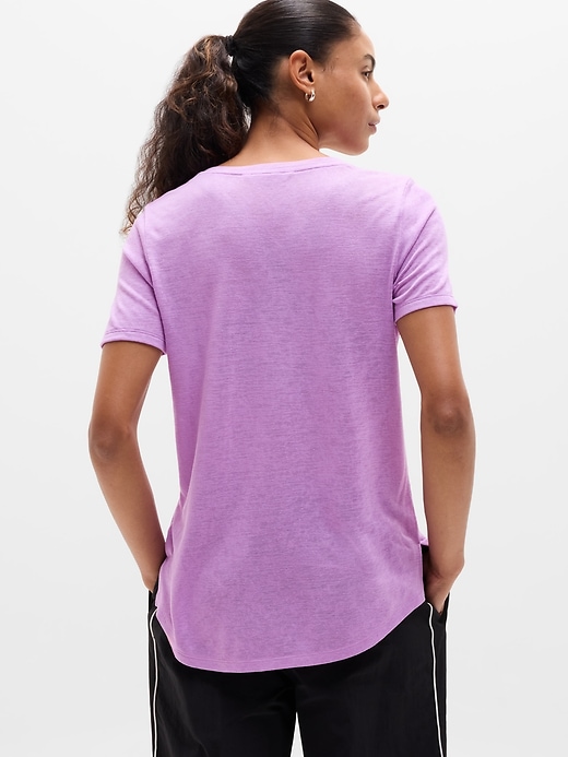 Image number 3 showing, Breezy Scoop V-Neck Tee