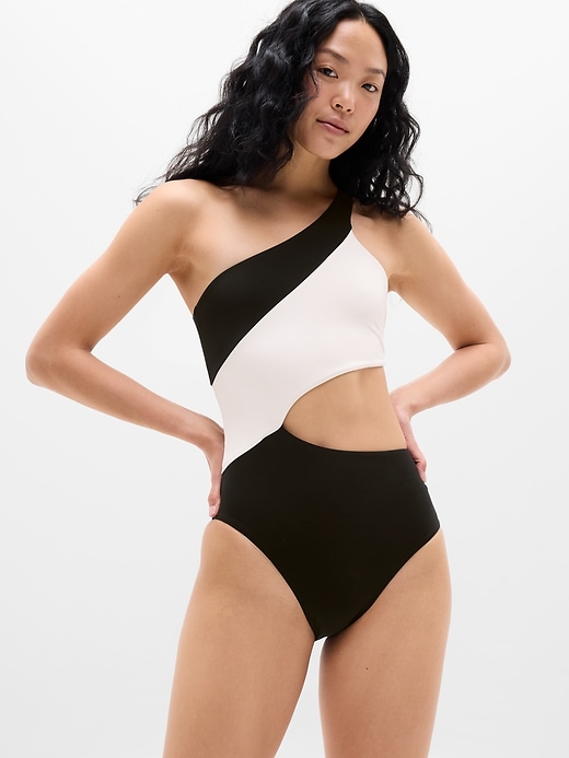 Image number 1 showing, Shoreline Asymmetrical One Piece