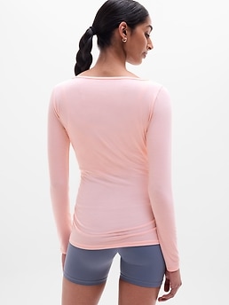 Move With Ease Boatneck Top - Pink - image 3