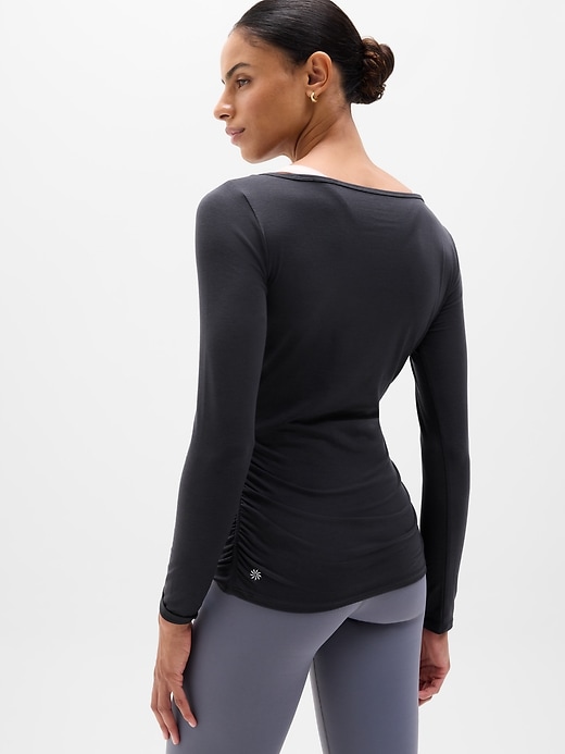 Image number 3 showing, Move With Ease Boatneck Top
