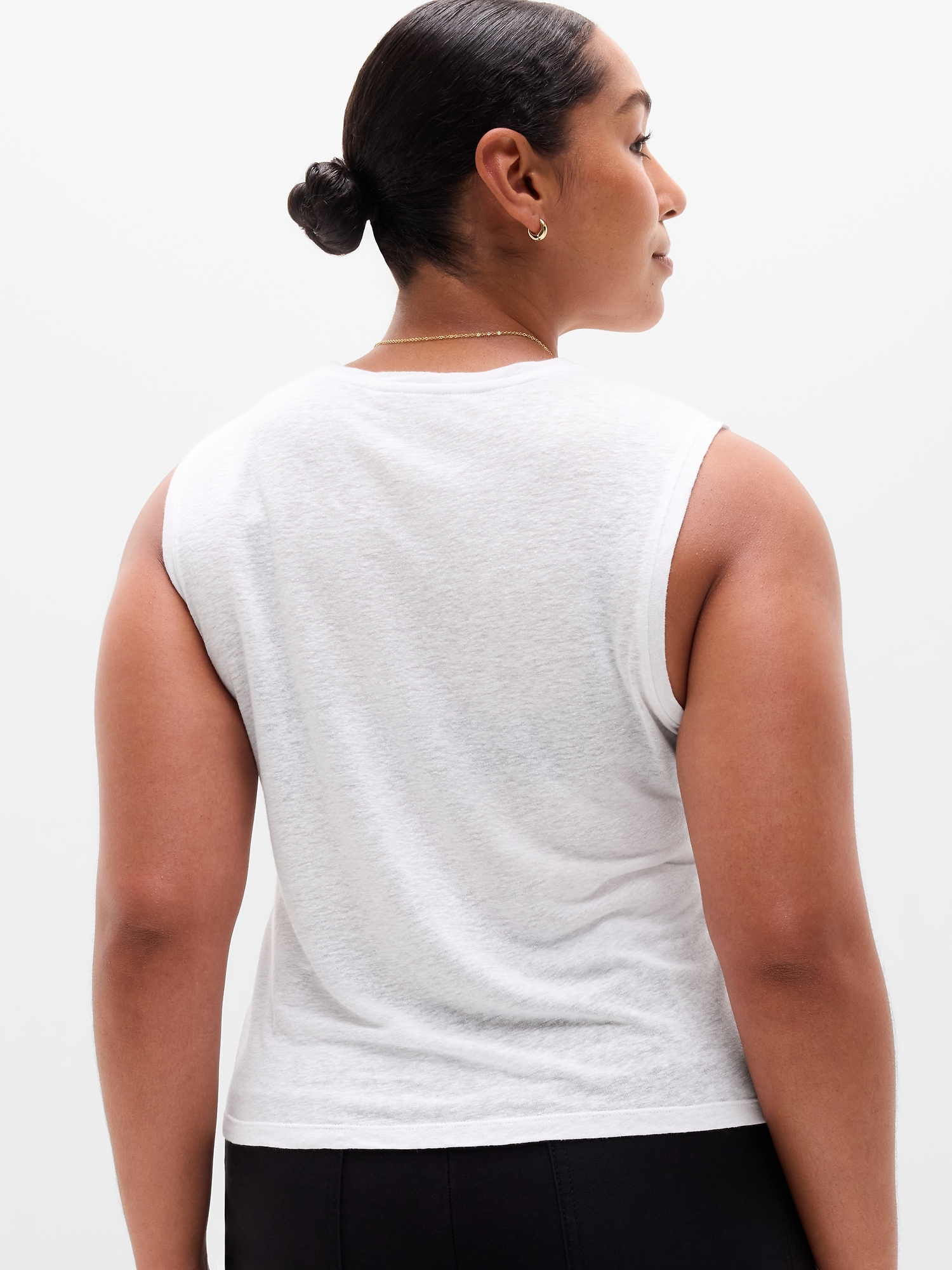 Getaway Linen Blend Muscle Tank