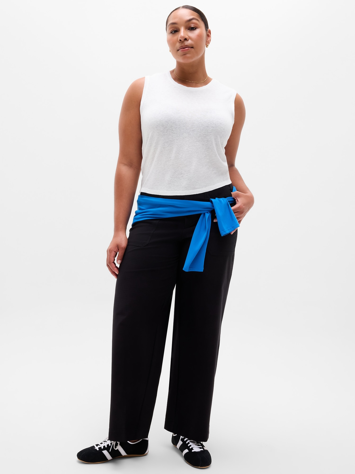 Image number 5 showing, Getaway Linen Blend Muscle Tank